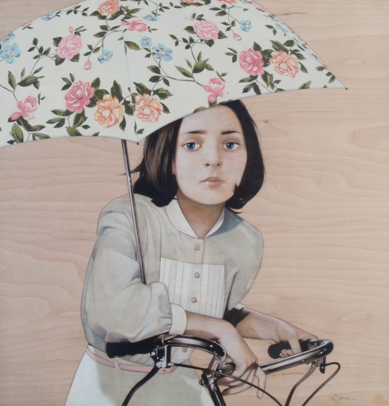 Girl and Bicycle