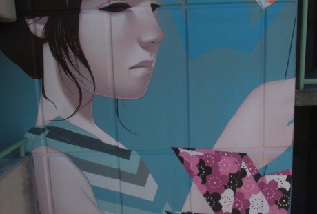Sean Mahan Art Art in Public Places Mural Left Girl