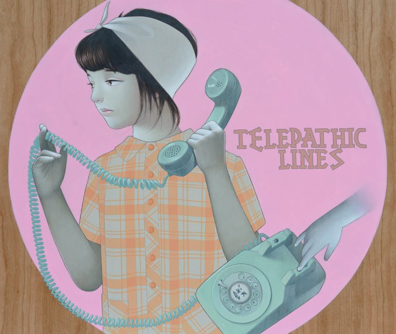 Telepathic Lines record release with special edition wood prints