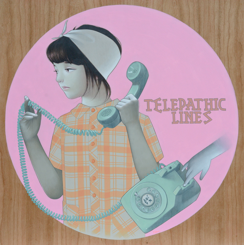 Telepathic Lines record release with special edition wood prints