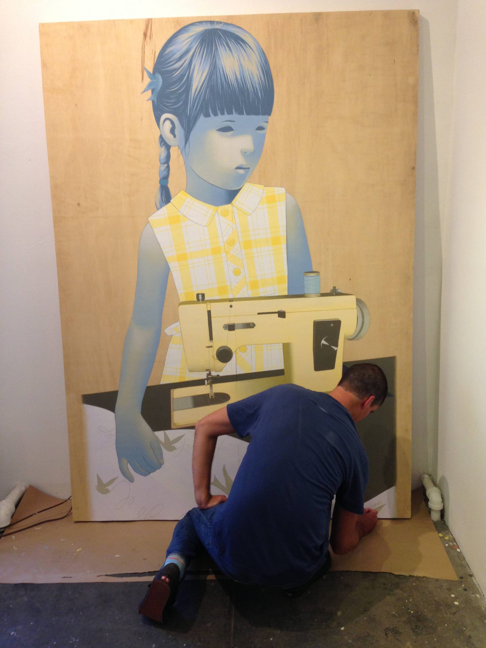 Mural Panel and Tiny Trifecta show at Cotton Candy Machine