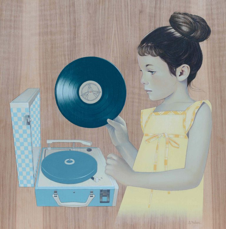 Girl and Record